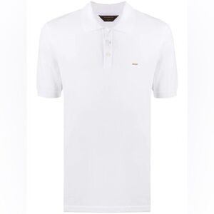 ERMENEGILDO ZEGNA
Embroidered Logo Polo Shirt In White